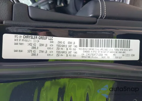 2015 Jeep Grand Cherokee Limited from USA, damaged, VIN 1C4RJFBG0FC712260